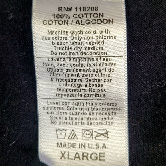 Harley-Davidson Motor Cycles Black T Shirt With Large Front & Back Graphics XL - Picture 6 of 7